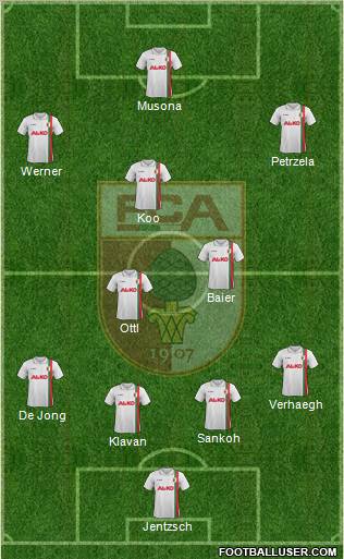 FC Augsburg Formation 2012