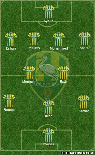 ADO Den Haag Formation 2012