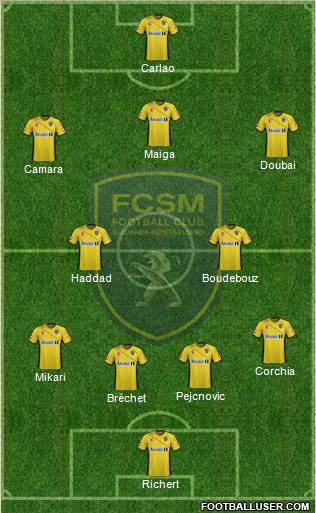 FC Sochaux-Montbéliard Formation 2012