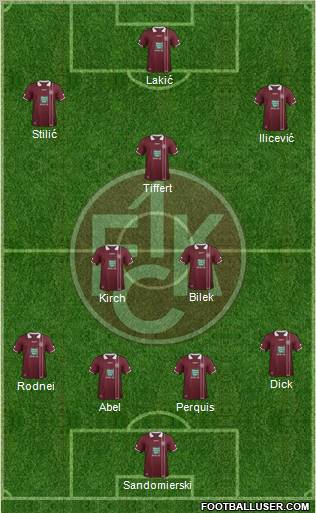 1.FC Kaiserslautern Formation 2012