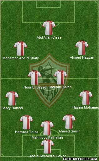 Zamalek Sporting Club Formation 2012