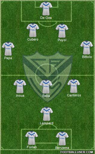 Vélez Sarsfield Formation 2012