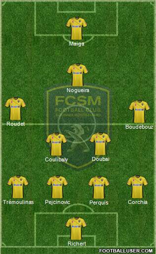 FC Sochaux-Montbéliard Formation 2012