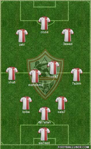 Zamalek Sporting Club Formation 2012