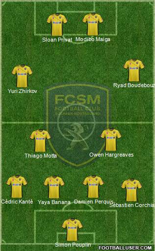 FC Sochaux-Montbéliard Formation 2012