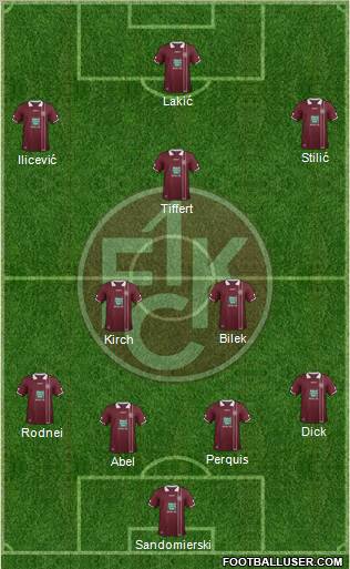 1.FC Kaiserslautern Formation 2012