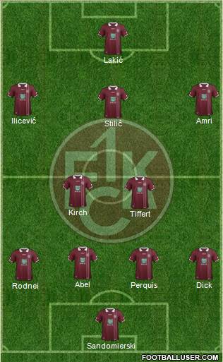 1.FC Kaiserslautern Formation 2012