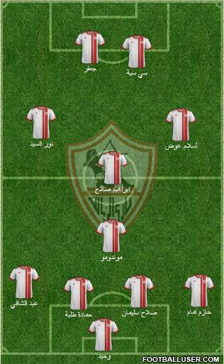 Zamalek Sporting Club Formation 2012