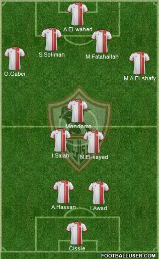 Zamalek Sporting Club Formation 2012