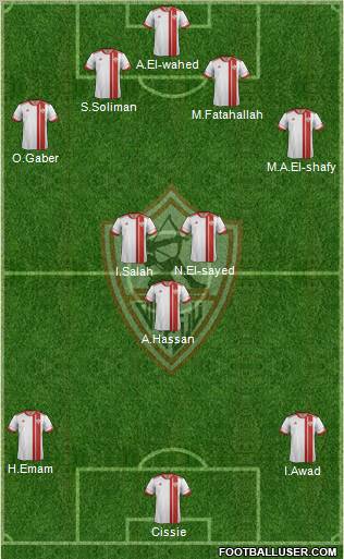 Zamalek Sporting Club Formation 2012