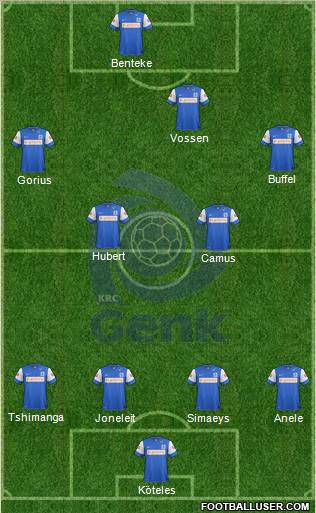 K Racing Club Genk Formation 2012