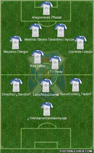 C.D. Tenerife S.A.D. Formation 2012