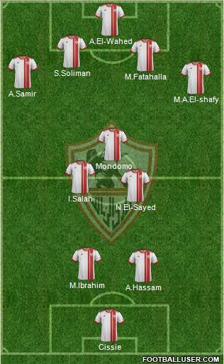 Zamalek Sporting Club Formation 2012