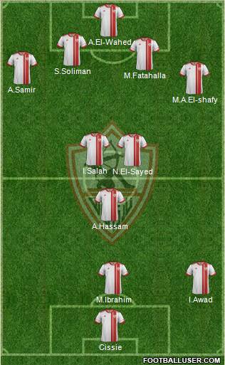 Zamalek Sporting Club Formation 2012