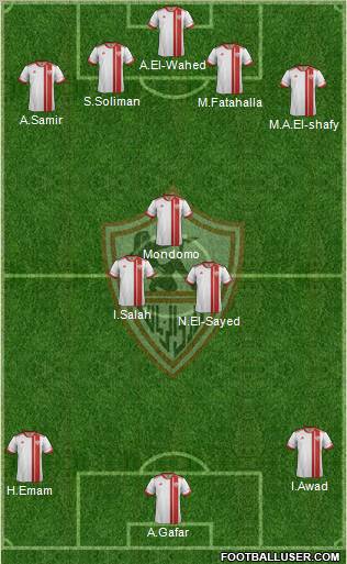 Zamalek Sporting Club Formation 2012