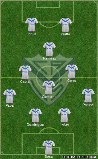 Vélez Sarsfield Formation 2012