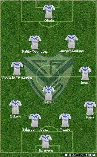 Vélez Sarsfield Formation 2012