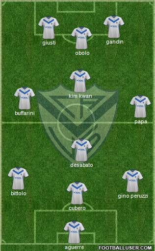 Vélez Sarsfield Formation 2012