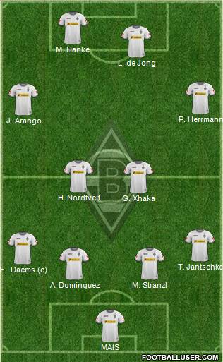 Borussia Mönchengladbach Formation 2012