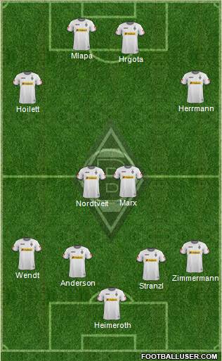 Borussia Mönchengladbach Formation 2012