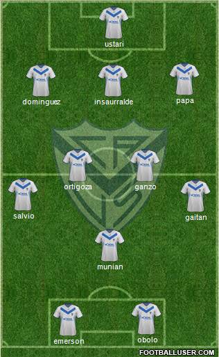 Vélez Sarsfield Formation 2012