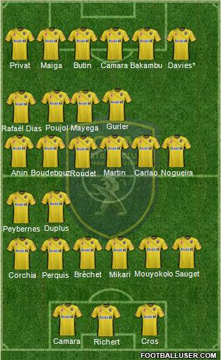 FC Sochaux-Montbéliard Formation 2012