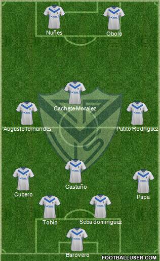 Vélez Sarsfield Formation 2012