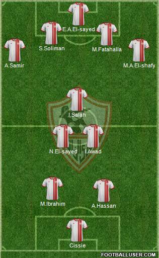 Zamalek Sporting Club Formation 2012