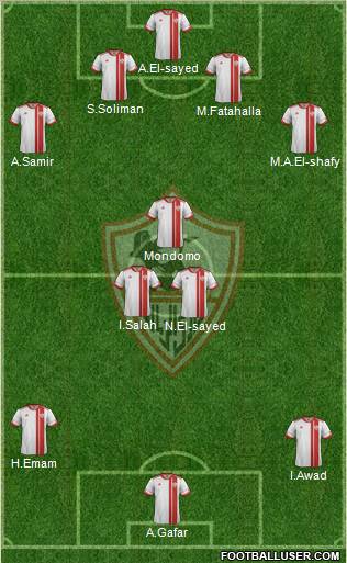 Zamalek Sporting Club Formation 2012