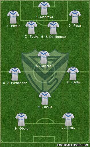 Vélez Sarsfield Formation 2012