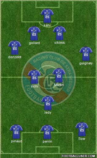 Racing Club de Strasbourg-Football Formation 2012