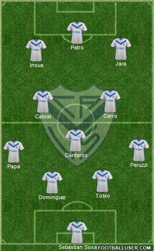 Vélez Sarsfield Formation 2012