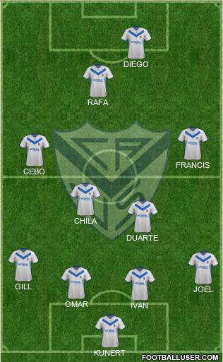 Vélez Sarsfield Formation 2012