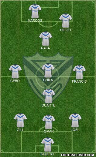 Vélez Sarsfield Formation 2012