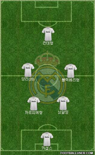 Real Madrid C.F. Formation 2012