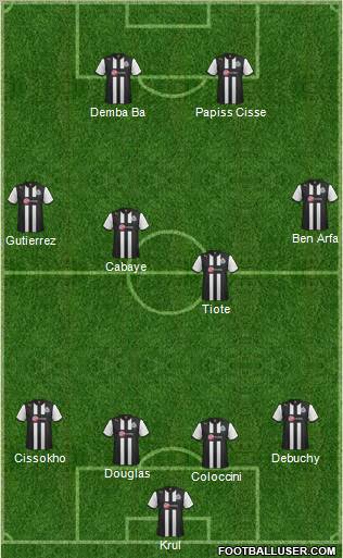 Newcastle United Formation 2012