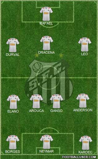 Santos FC Formation 2012