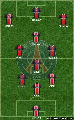 Paris Saint-Germain Formation 2012