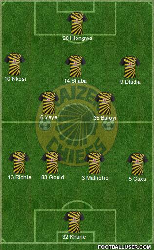 Kaizer Chiefs Formation 2012