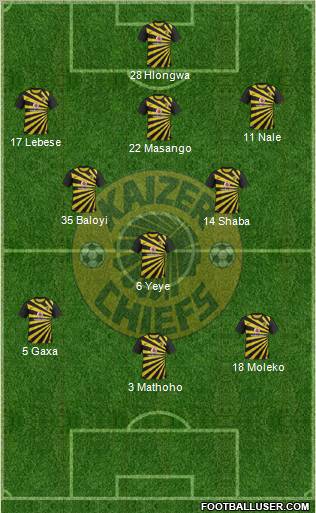 Kaizer Chiefs Formation 2012