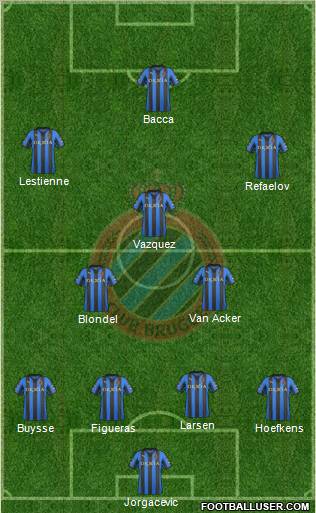 Club Brugge KV Formation 2012