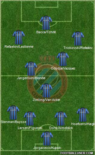 Club Brugge KV Formation 2012