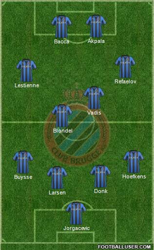 Club Brugge KV Formation 2012