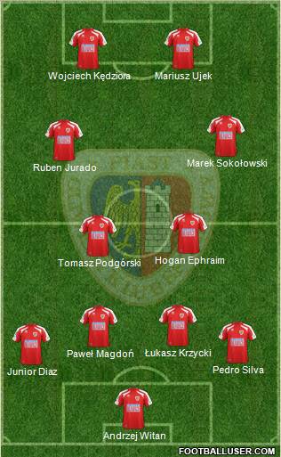 Piast Gliwice Formation 2012