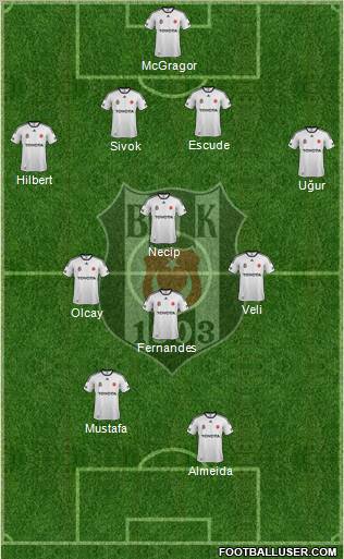 Besiktas JK Formation 2012