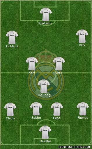 Real Madrid C.F. Formation 2012