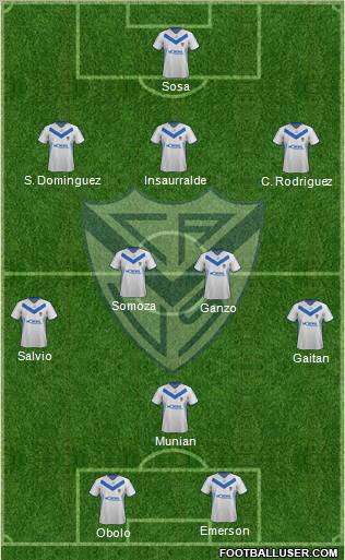 Vélez Sarsfield Formation 2012