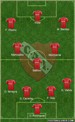 Independiente Formation 2012