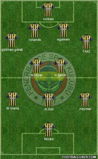 Fenerbahçe SK Formation 2012