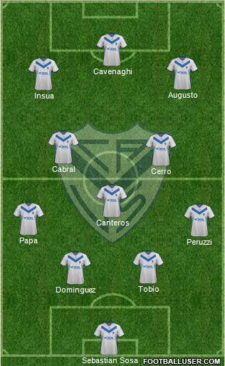 Vélez Sarsfield Formation 2012